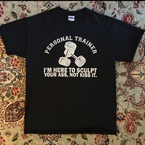 Funny Personal Trainer T-Shirt Gildan Size Medium Unisex